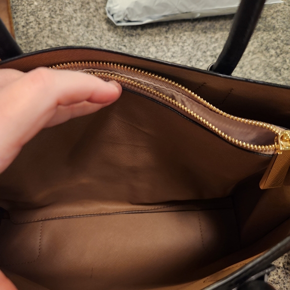 Michael Kors Black Satchel with Gold Studs - Picture 6 of 10